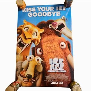 Ice Age Collision Course 2016 Original Advance Movie Poster 27x40 Ray Romano D/S